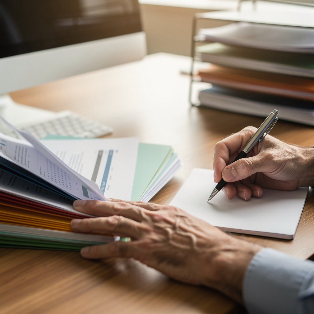 Megan Murfey, independent insurance agent in San Diego, discussing personalized Medicare plan options with a senior client